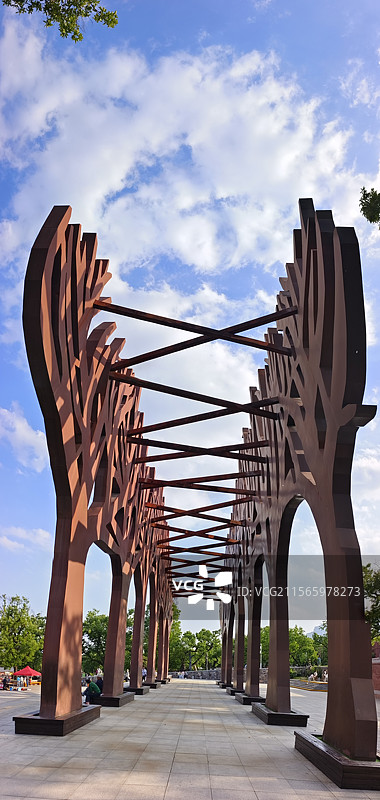 林州中华古板栗园标志性建筑图片素材