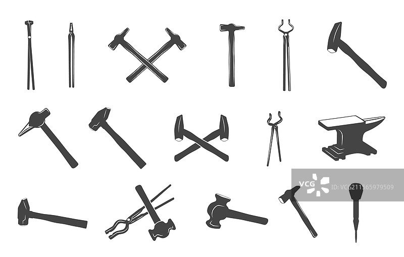 黑smith工具SVG 黑smith工具剪影图片素材