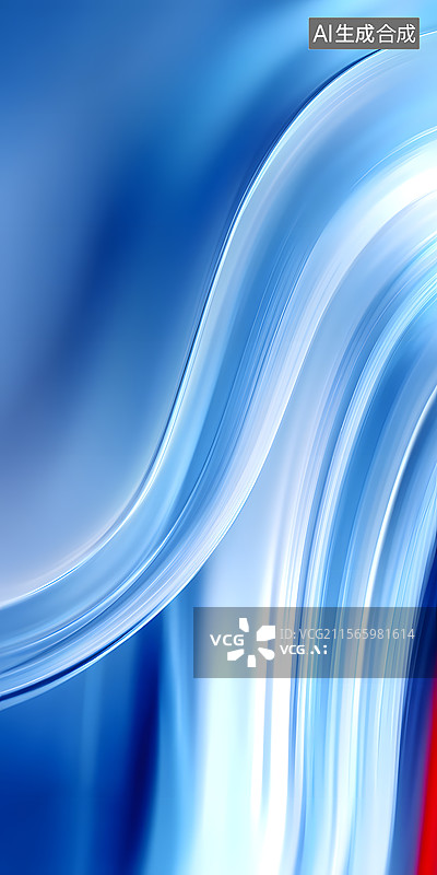 【AI数字艺术】蓝境流光图片素材