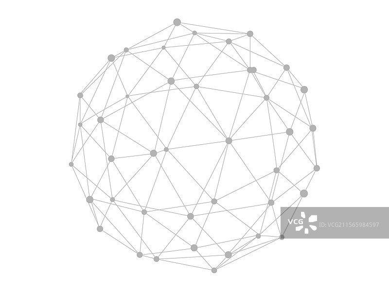 技术抽象形状，点与线相连图片素材