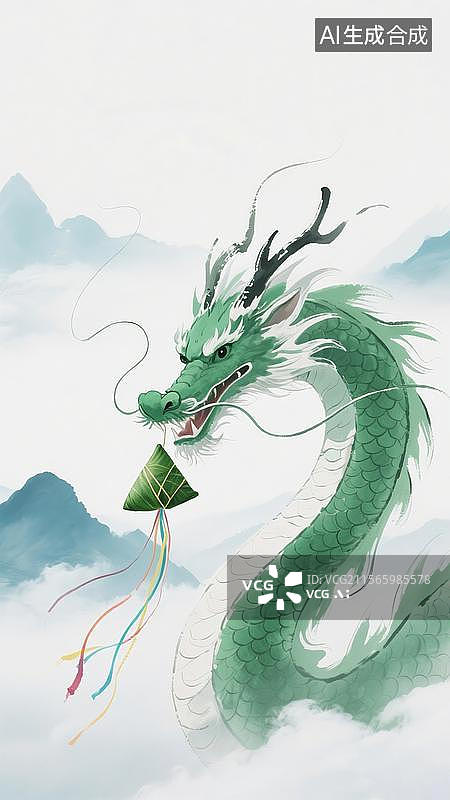 【AI数字艺术】端午节海报赛龙舟图片素材