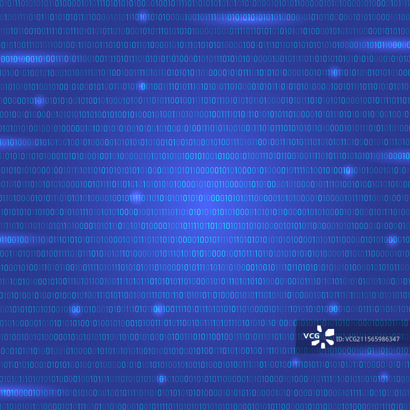 数字数据技术概念蓝色二进制数据图片素材