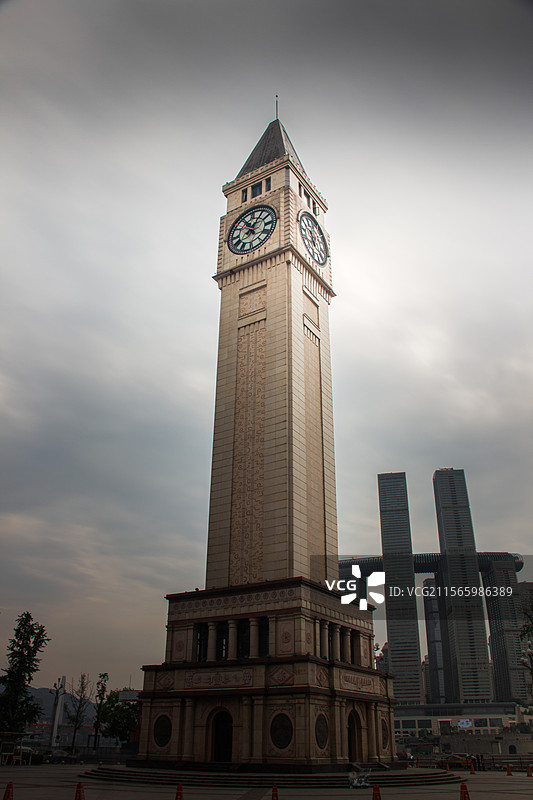 重庆南滨路钟楼广场图片素材