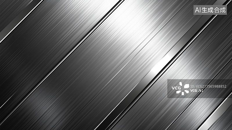 【AI数字艺术】不锈钢拉丝金属材质图片素材