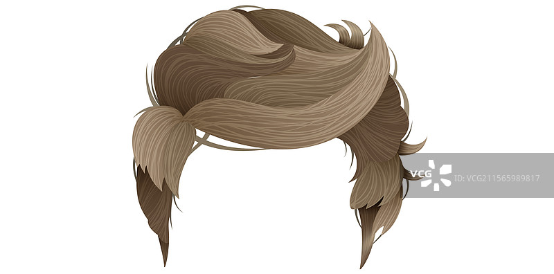 手绘时尚男士发型图片素材