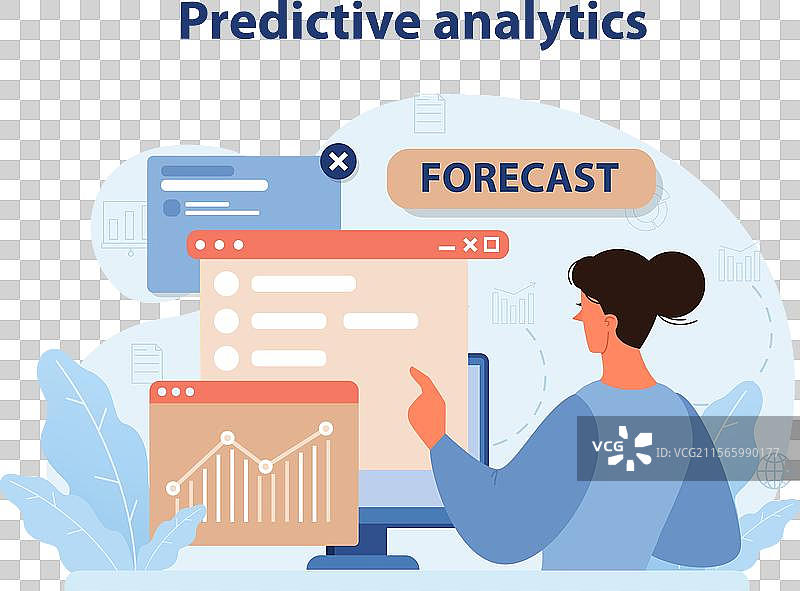 预测分析过程是利用数据来图片素材