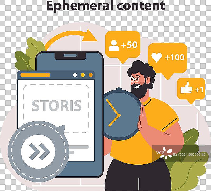 短暂内容营销活动与图片素材