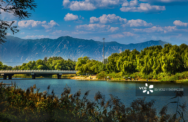 北京稻香湖公园图片素材