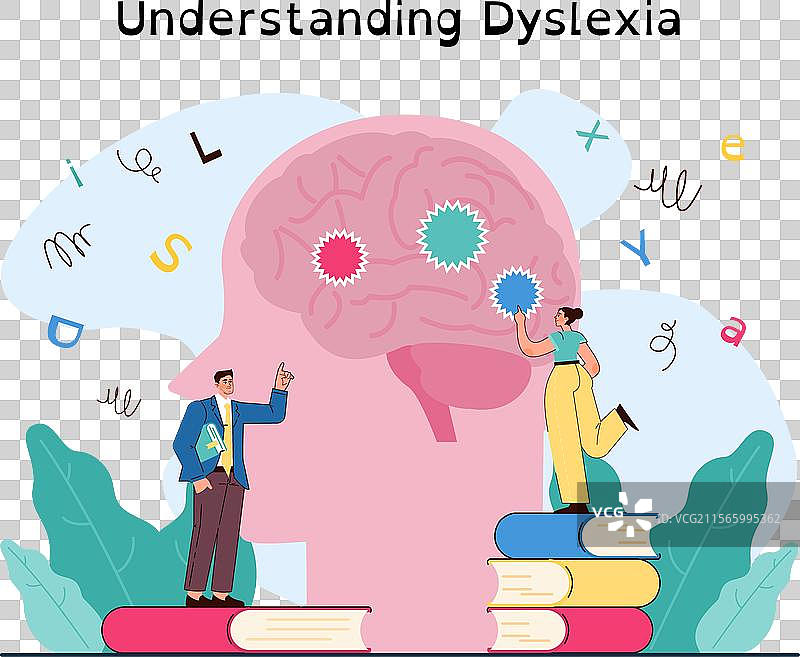 阅读障碍学习障碍或残疾图片素材