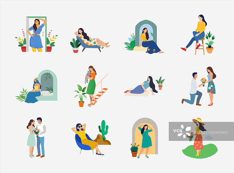 时尚风格图标包图片素材