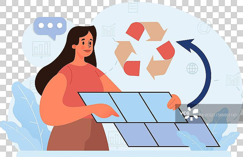 可再生能源可持续电力图片素材