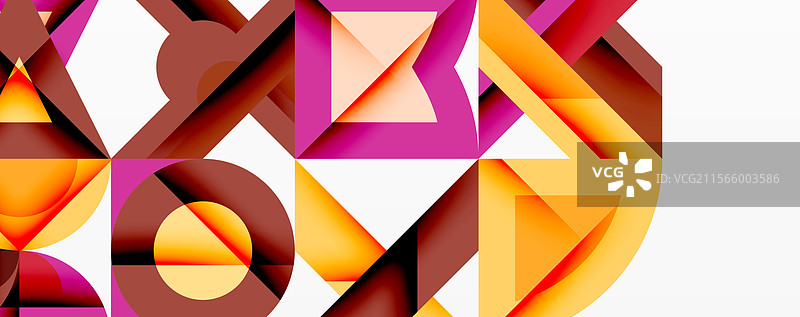 圆形、方形、线条的抽象背景图片素材