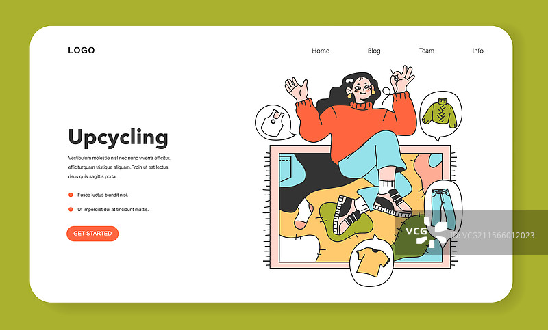 再利用网页横幅或着陆页过程图片素材