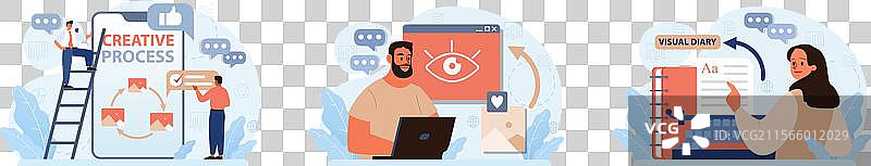 艺术治疗工具组合，角色发展创造力图片素材