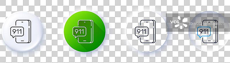 紧急呼叫热线图标 911 电话号码图片素材