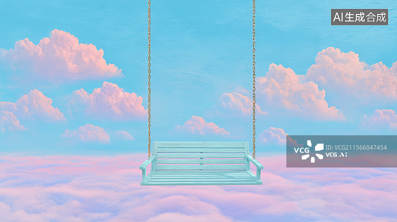 【AI数字艺术】秋千题材，梦幻秋千图片素材