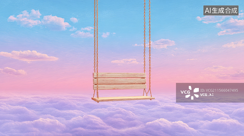 【AI数字艺术】秋千题材，梦幻秋千图片素材