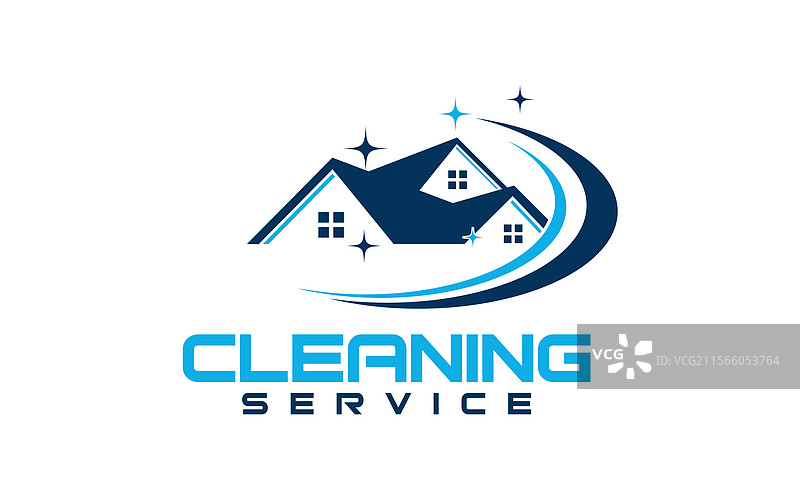 清洁服务logo设计图片素材