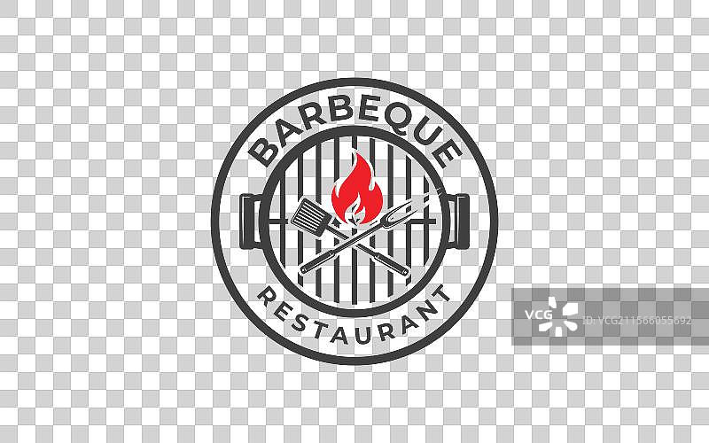 复古烧烤架上的火焰图片素材