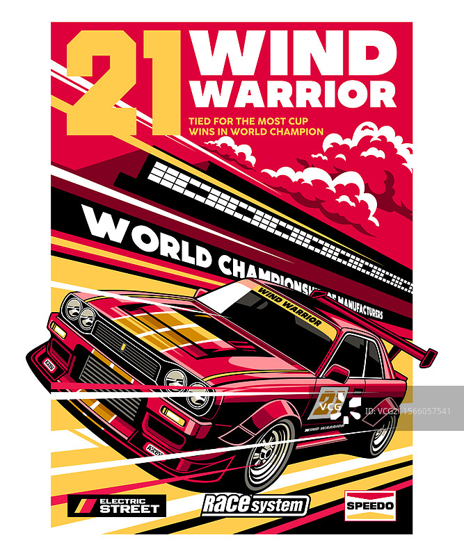风之战士赛车队设计图片素材
