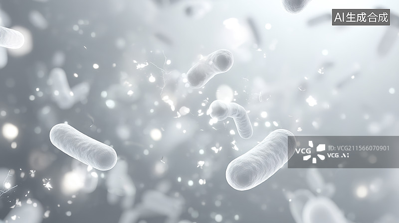 【AI数字艺术】微生物结构运动图片素材