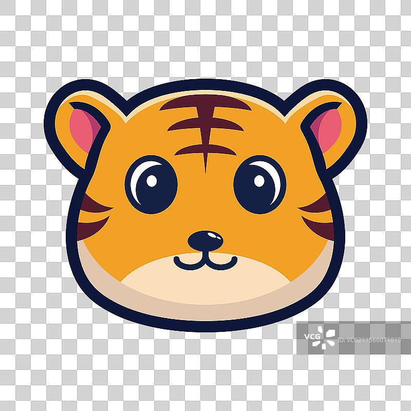 老虎头图片素材