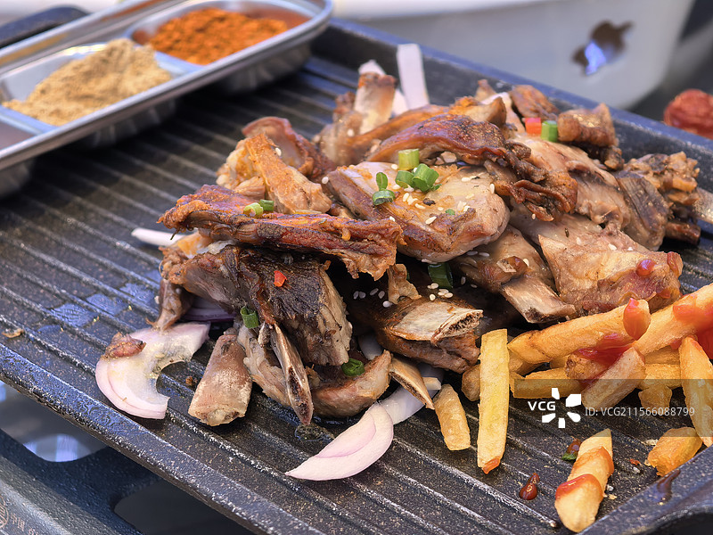 烤羊排图片素材