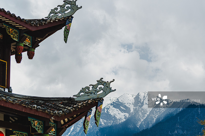 西藏林芝市巴宜区福建园景色图片素材