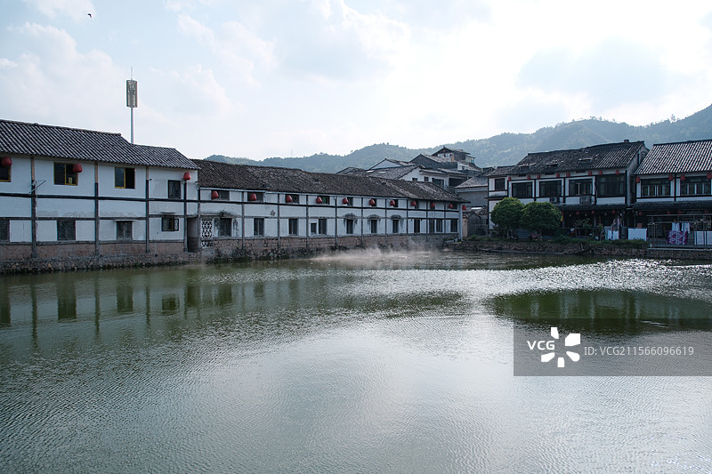 温州永嘉楠溪江苍坡古村图片素材