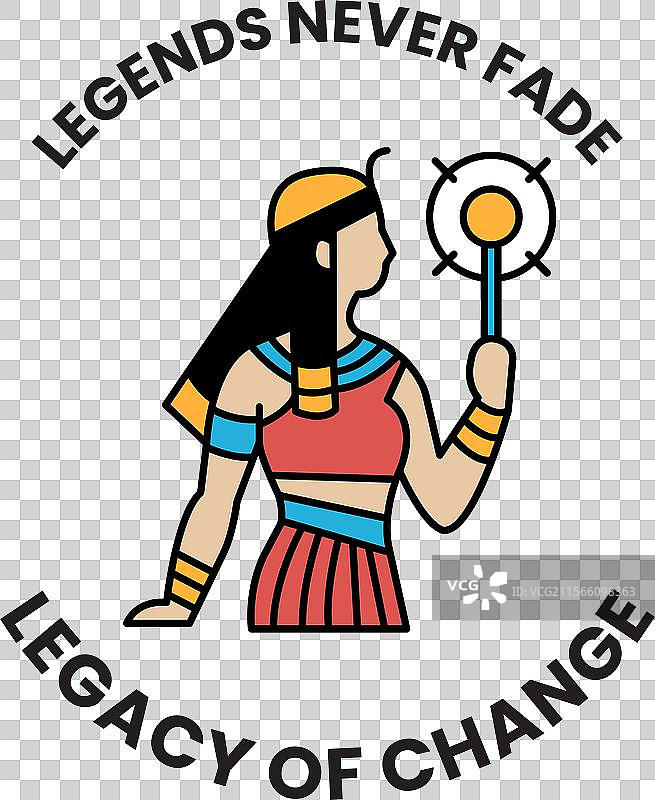 历史人物的线条风格概念图片素材