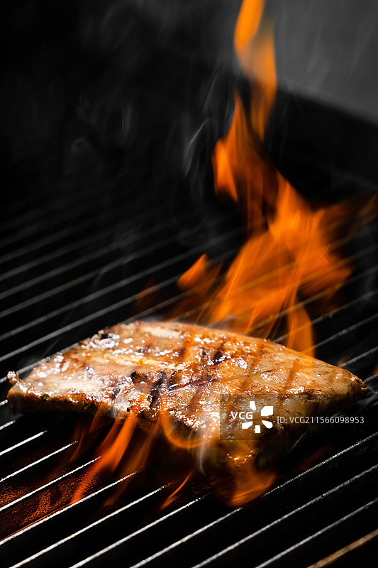 猪肉猪肋排碳烤肋排伊比利亚黑猪肋排伊比利亚猪排碳烤美拉德反应焦糖色烤肉明火烤肉炭烧酱图片素材