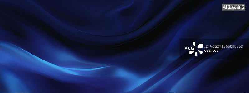 【AI数字艺术】深蓝色丝绸面料质感背景图图片素材