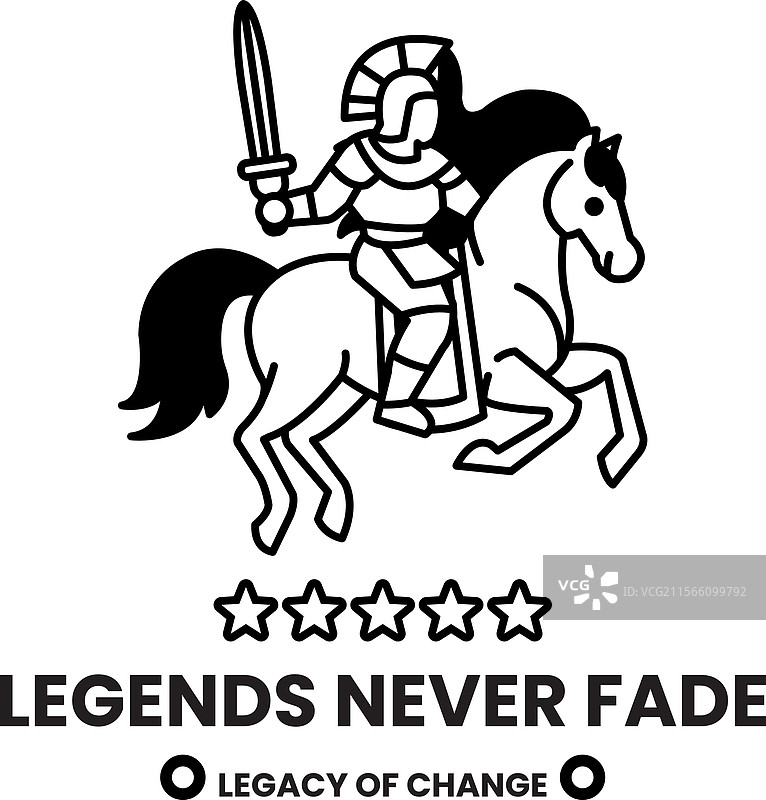 一名骑马持剑的男子图片素材