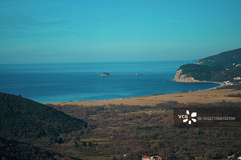 黑山沿岸海景图片素材