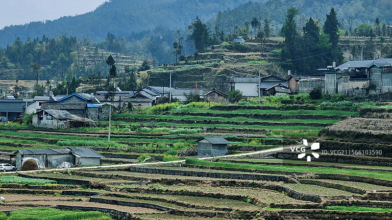 保山市龙陵县田园风光图片素材