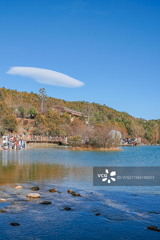丽江-玉龙雪山国家风景名胜区-蓝月谷图片素材