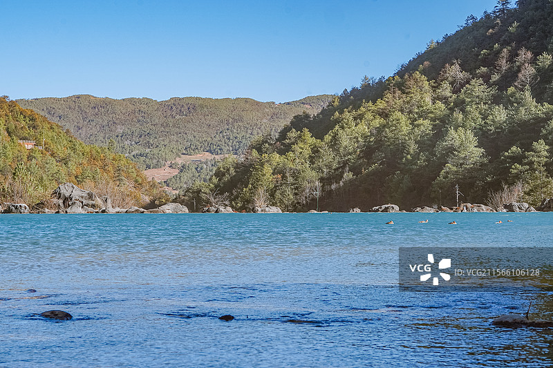 丽江-玉龙雪山国家风景名胜区-蓝月谷图片素材