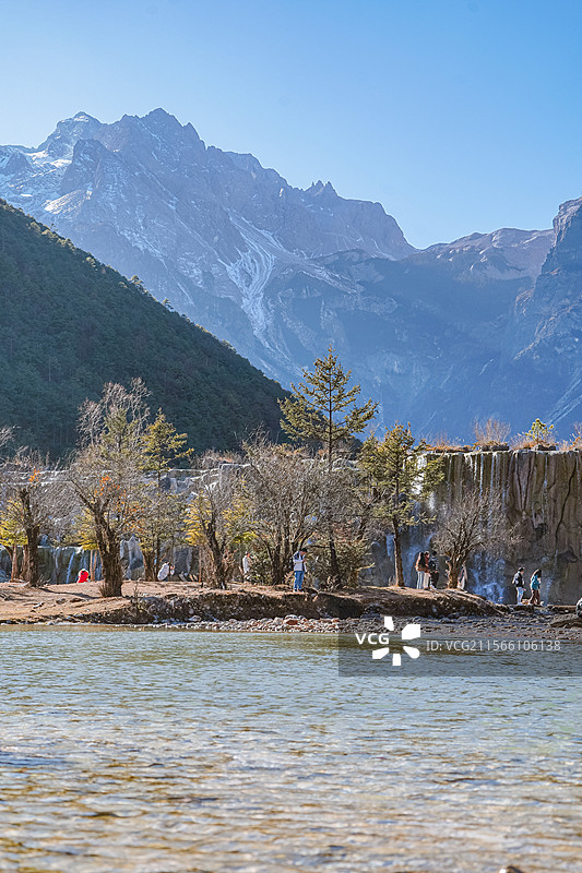 丽江-玉龙雪山国家风景名胜区-蓝月谷图片素材