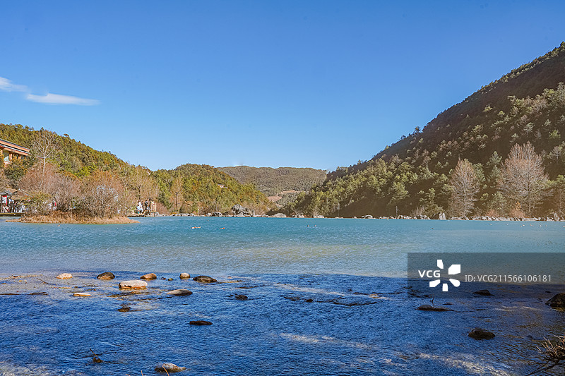 丽江-玉龙雪山国家风景名胜区-蓝月谷图片素材