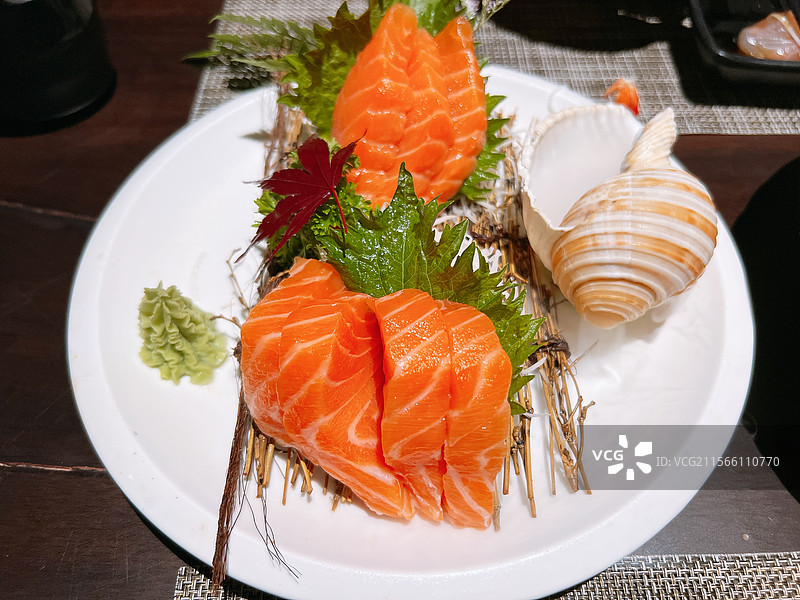 三文鱼刺身图片素材