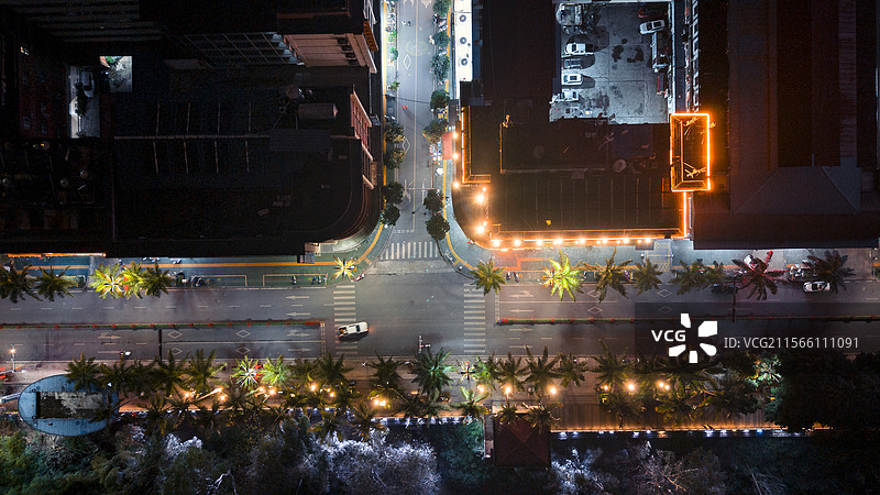 街道夜景图片素材