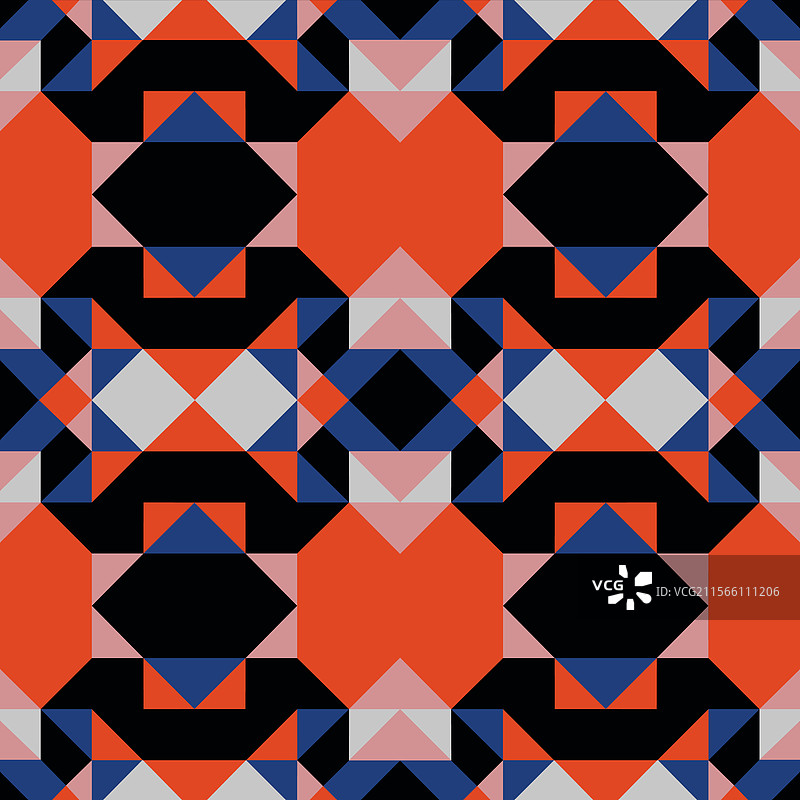 多彩背景无缝几何图案图片素材