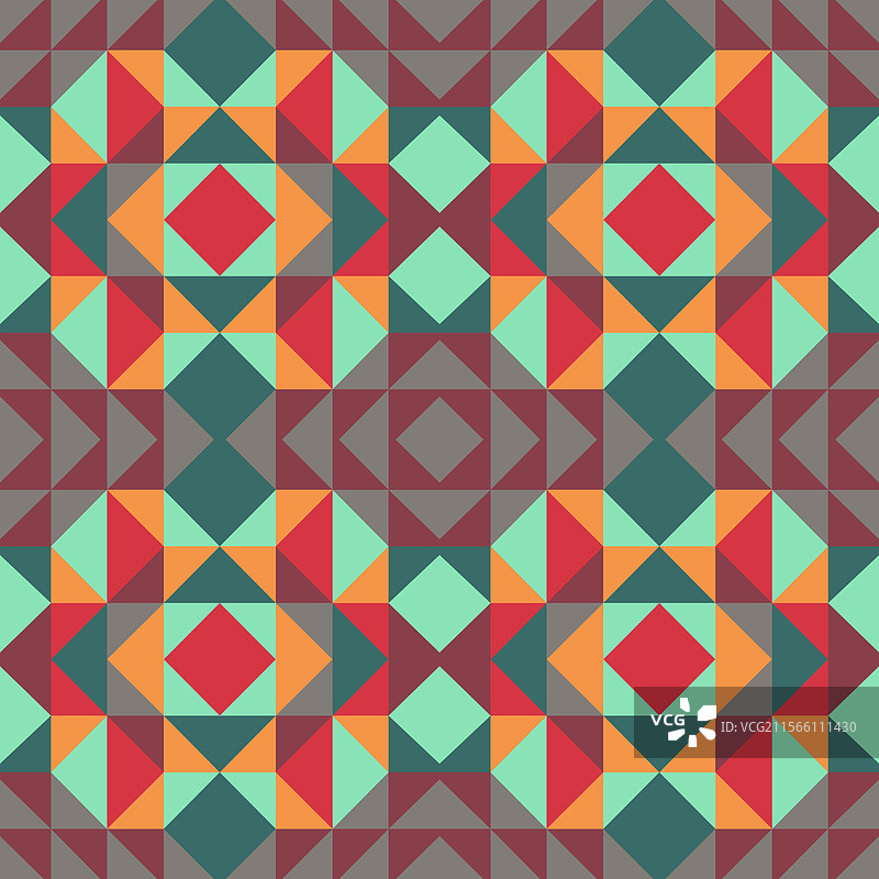 色彩丰富的背景无缝几何图案图片素材