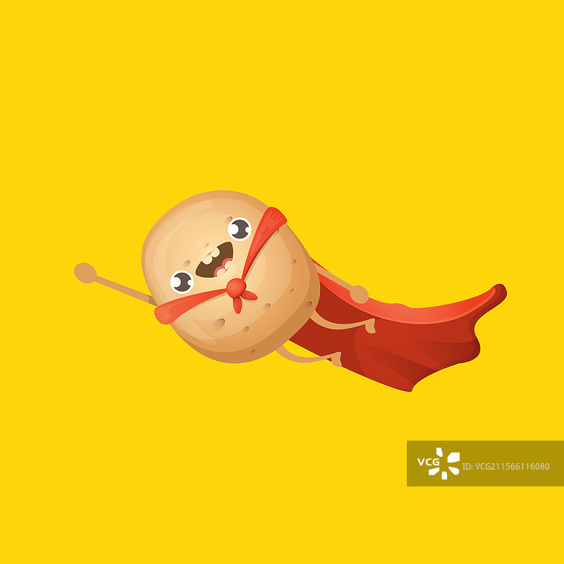 可爱的卡通土豆剪贴画图片素材