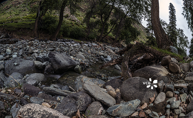 新地乡小分子画家村风光（新疆吉木萨尔县）图片素材