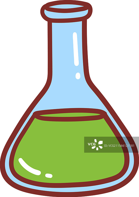 化学烧瓶的颜色图片素材