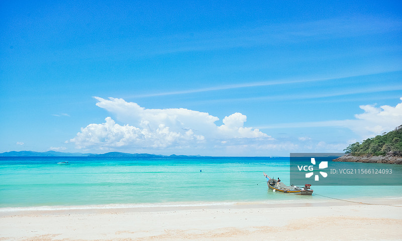 泰国普吉岛皇帝岛（Raya Island）美丽海景图片素材