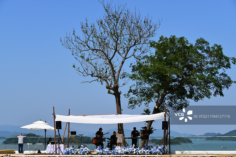 海上乐队，强蛟镇海岛，观海大海海岛，宁波宁海县强蛟镇海景图片素材