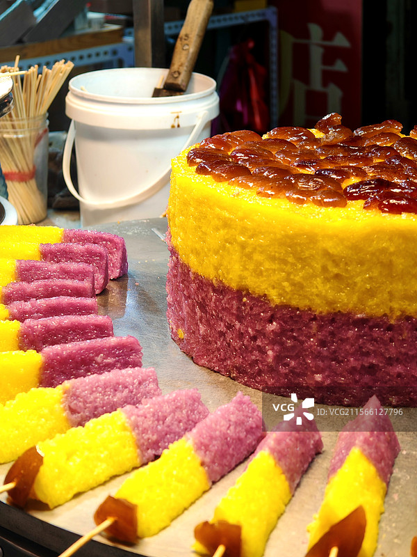 西安回民街桂花糕图片素材