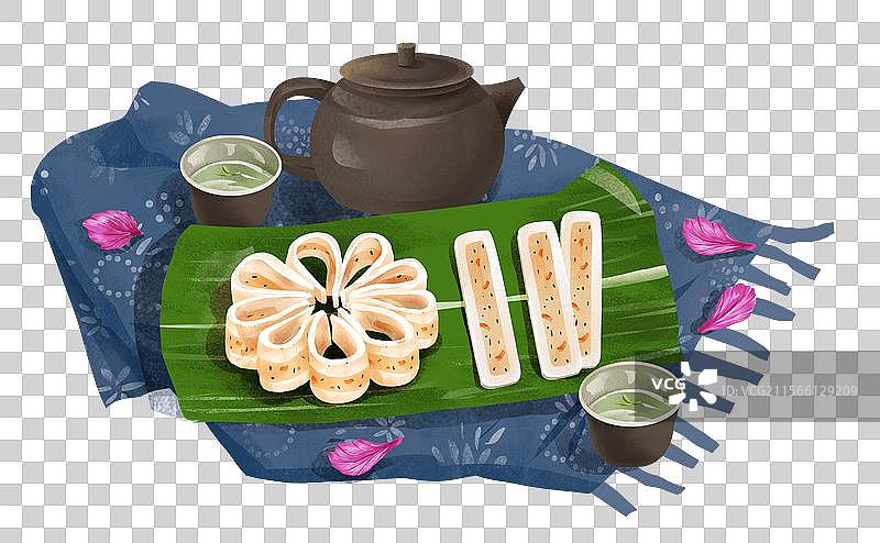 广西柳州特色美食之云片糕元素图片素材